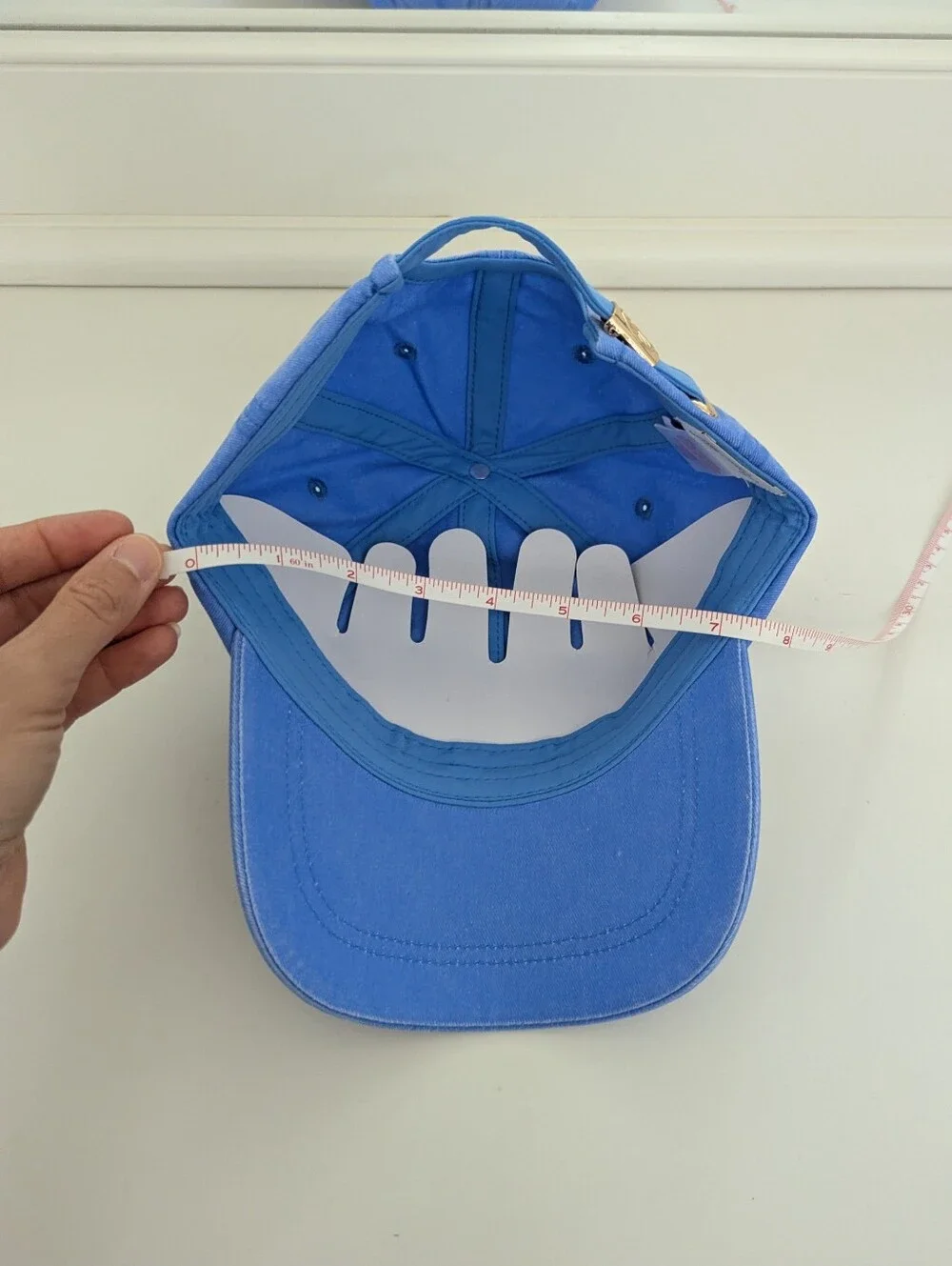 NWT! Lilly Pulitzer Chambray Logo Hat In Oceanfront Blue